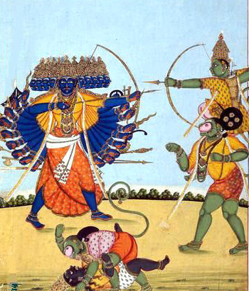 Aditya Hrydayam is a hymn associated with Sun God and was recited by the sage Agastya to Rama on the battlefield before fighting with Ravana.